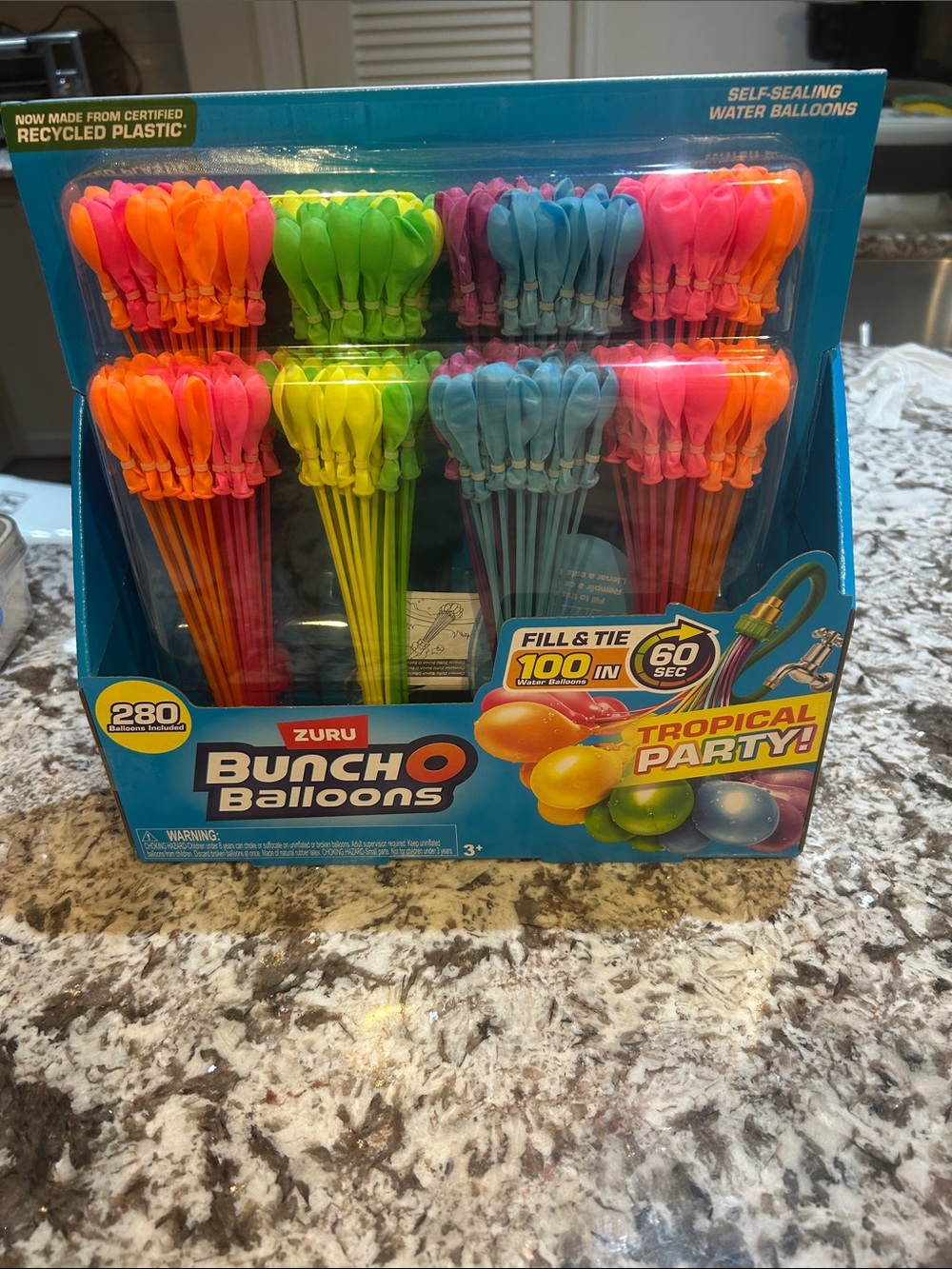ZURU  BUNCH O BALLOONS TROPICAL PARTY 280 BALLOONS NWT